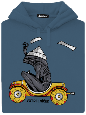 Votrelníček dámska mikina klokanka Denim