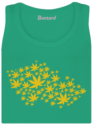 Ganja Country dámske tielko klasické Mint Mal