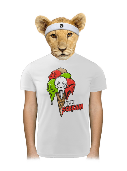 Ice Scream detské športové tričko White