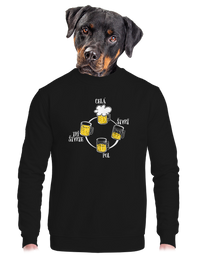 unisex mikina bez kapucne