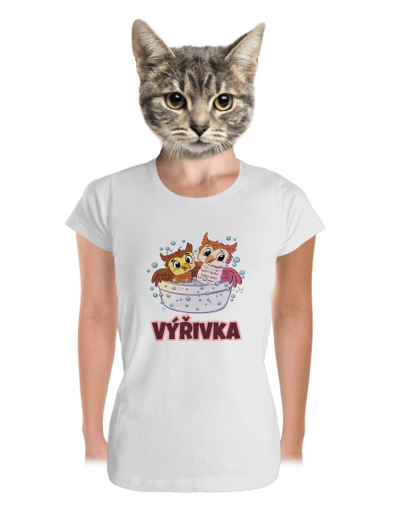 Výřivka dámske tričko prémium White
