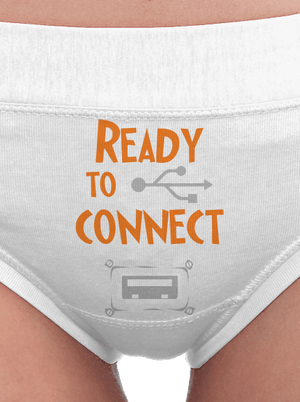 USB pripojenie dámske nohavičky White