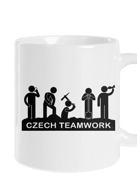 Czech Teamwork klasický hrnček White