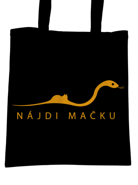 Nájdi mačku taška Black
