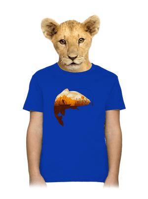 Kapitálny úlovok detské tričko Royal Blue