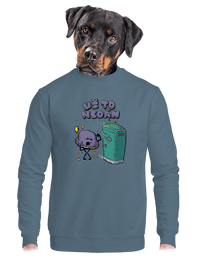 unisex mikina bez kapucne