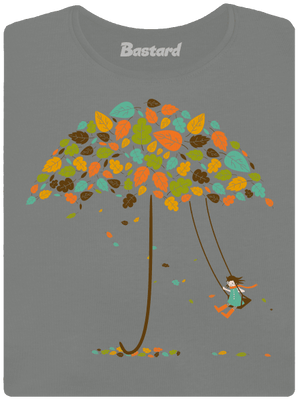 Radosť z jesene dámske tričko Dark Gray Melange