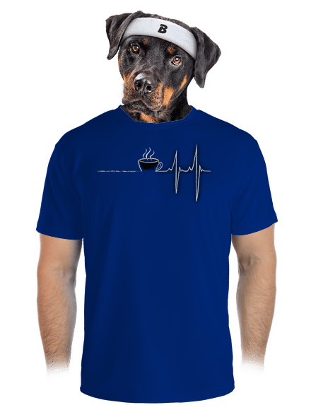 Coffee help pánske športové tričko Royal Blue Mal