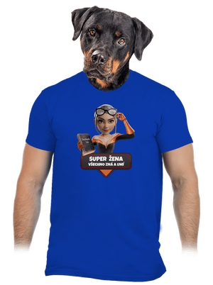 Super mama pánske tričko Royal Blue