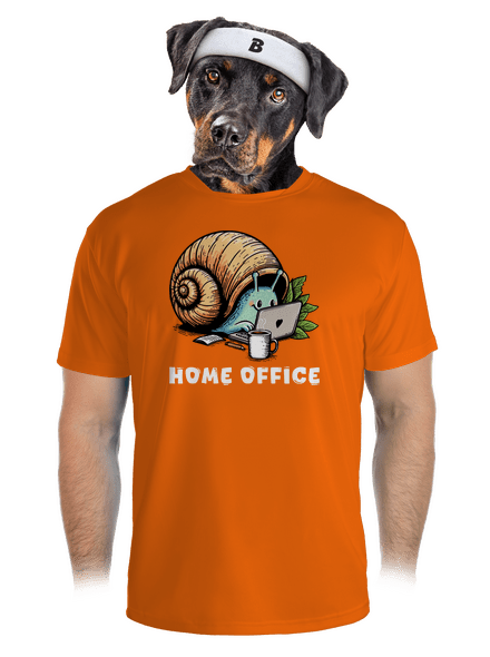 Slimákov home office pánske športové tričko Neon Orange