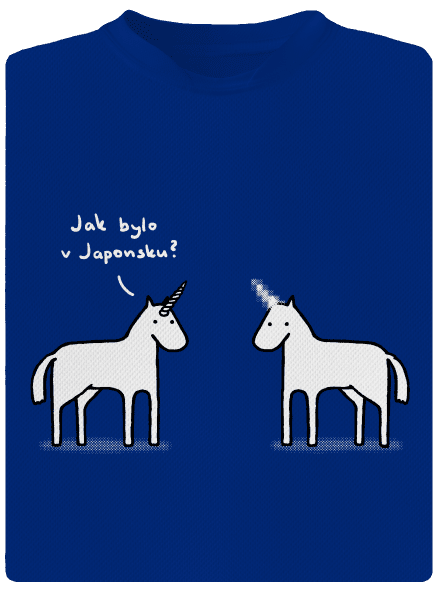 Pornorožec pánske športové tričko Royal Blue Mal