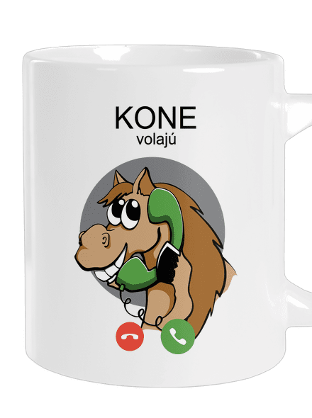 Kone volajú veľký hrnček White