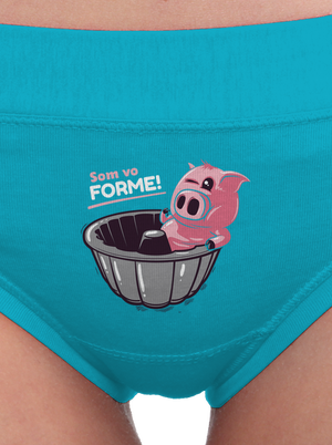 Vo forme dámske nohavičky Turquoise