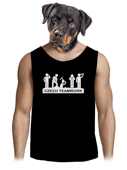 Czech Teamwork pánske tielko Black