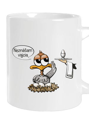 Neznášam vajcia veľký hrnček White