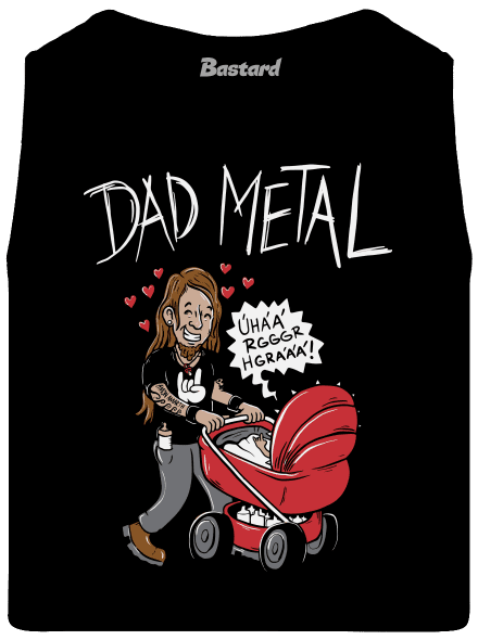 Dad metal pánske tielko Black