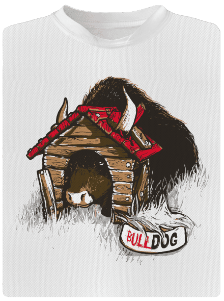 Bulldog pánske športové tričko White