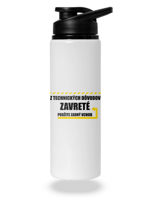 Zadný vchod flaša na vodu White