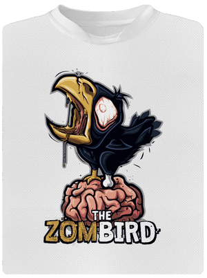 Zombird pánske športové tričko White