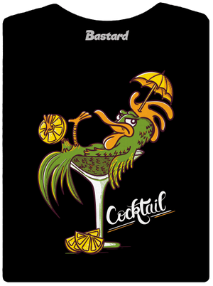 Cocktail dámske tričko s lemom Black