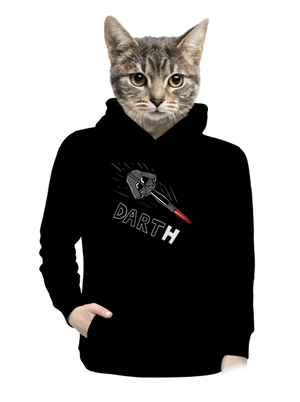 Dart(h) dámska mikina klokanka Black