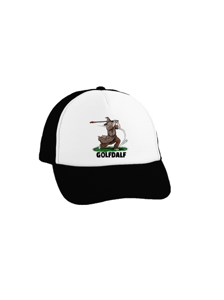 Golfdalf šiltovka truckerka Black cap