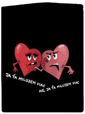 Srdiečka dámska mikina na zips Black