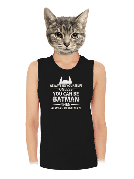 Batman dámske tielko voľné Black