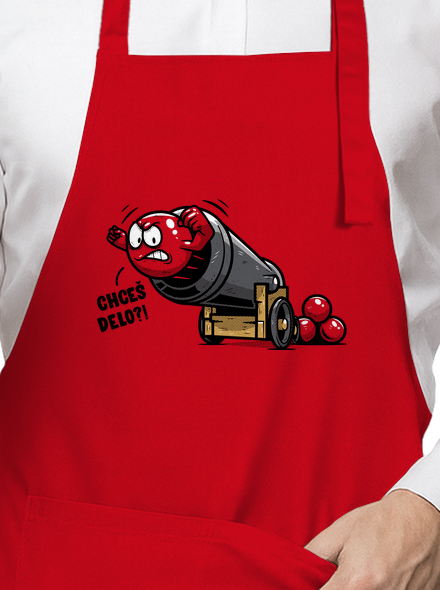 Chceš delo? zástera Red