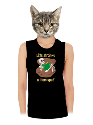 Ešte stránku dámske tielko voľné Black