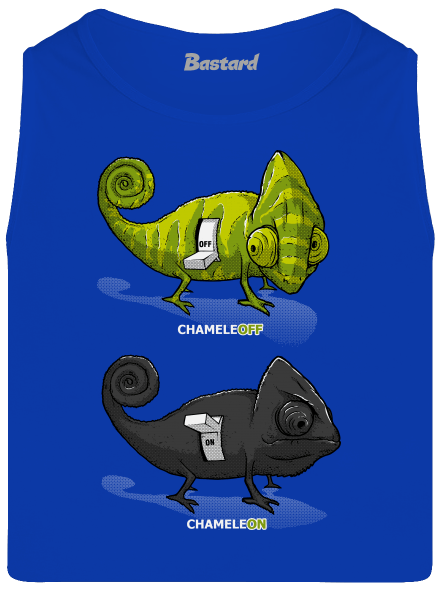 Zapnuté vypnuté pánske tielko Royal Blue