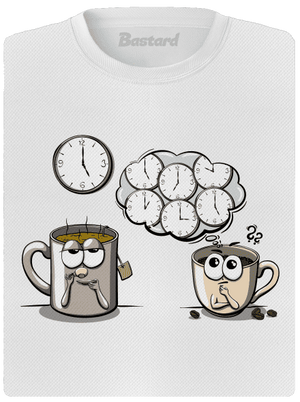 Čaj o piatej, káva stále dámske športové tričko White