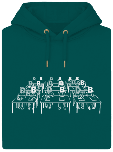 Cimrman: Debil, blbeček unisex mikina premium Emerald Green