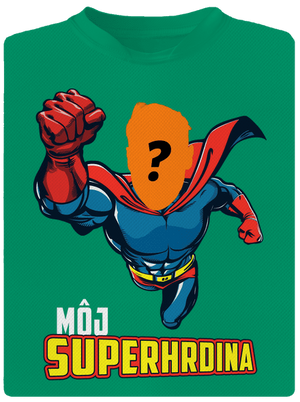 Môj superhrdina detské športové tričko Kelly Green Mal