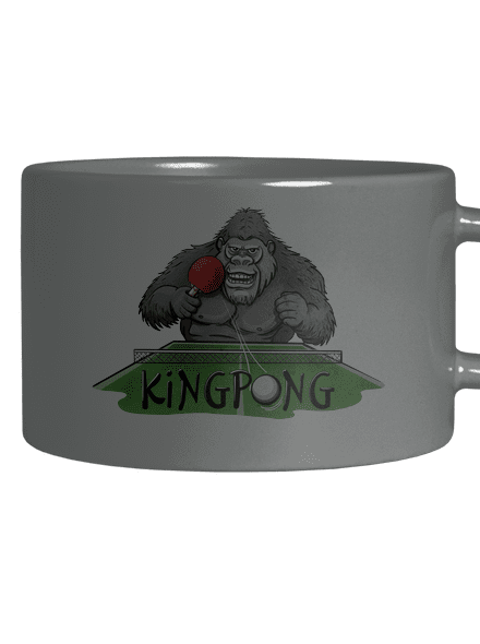 King pong hrnček makronka Grey Macaron