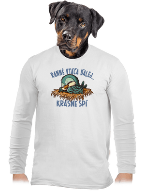 Ranné vtáča spí pánske dlhý rukáv White