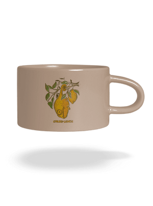 Citrón hrnček makronka Brown Macaron