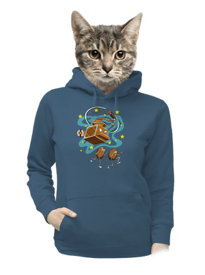 Namelu vás dámska mikina klokanka Denim