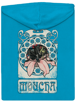 Mucha dámska mikina na zips Blue Atol