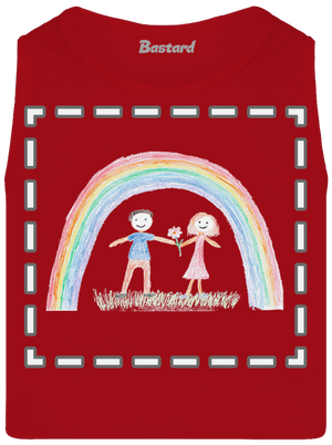 Detské kresby - Nahraj vlastnú pánske tielko Red