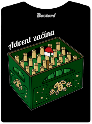 Advent začína dámske tričko Black