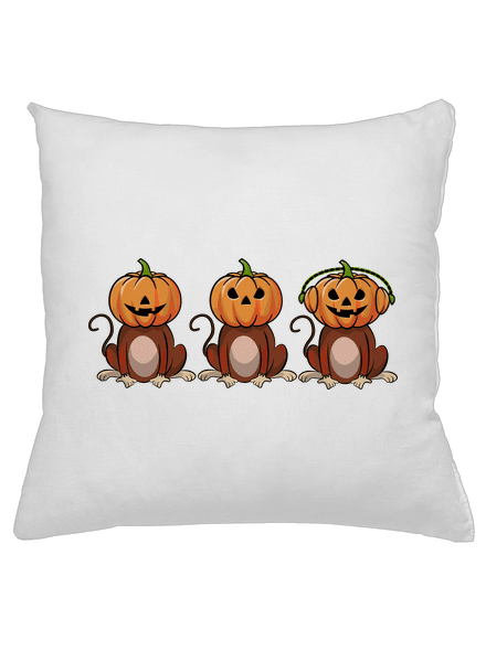 Halloween opičky vankúš White
