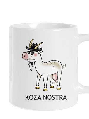 Koza nostra klasický hrnček White