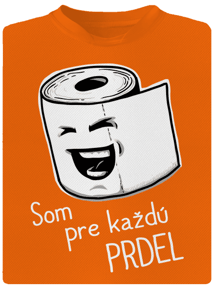 Prdel detské športové tričko Neon Orange