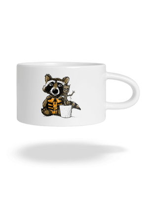 Strážcovia galaxie hrnček makronka White