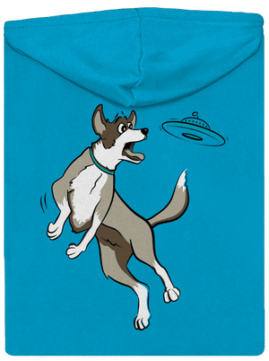 Lietajúci tanier dámska mikina na zips Blue Atol