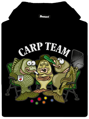 Carp Team pánska mikina klokanka Black
