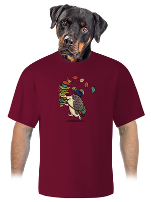 Listár unisex tričko oversized Garnet