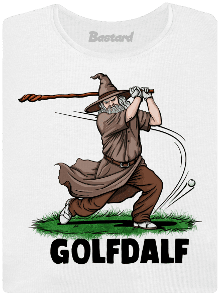 Golfdalf dámske tričko s lemom White