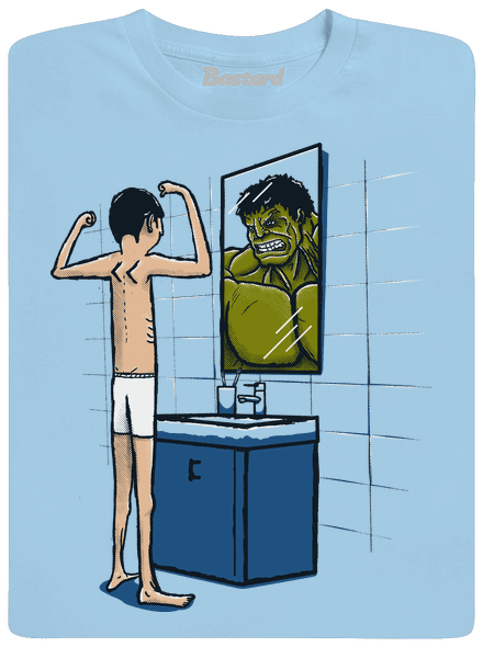 Hulk pánske tričko Sky Blue